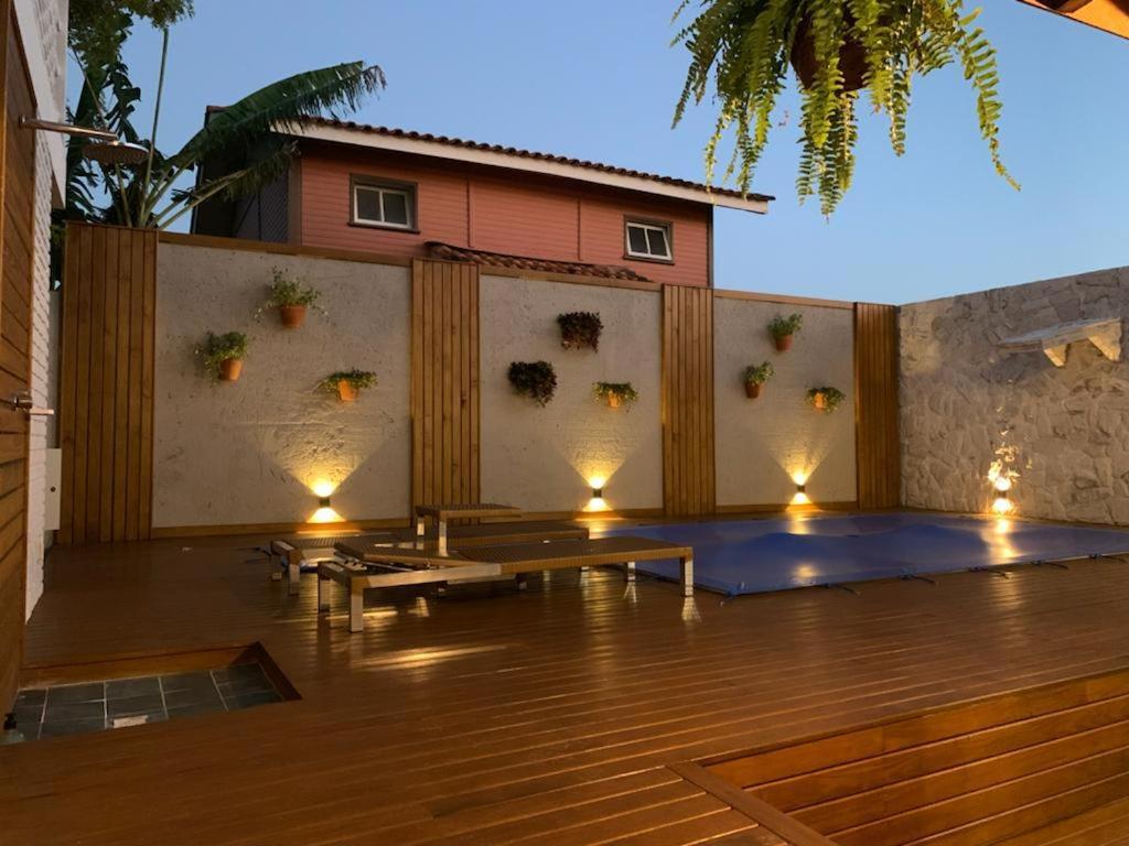 Casa Com Piscina Em Frente A Praia Do Santinho Florianópolis Exteriér fotografie